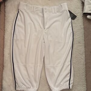 White Men's Baseball Athletic Pants